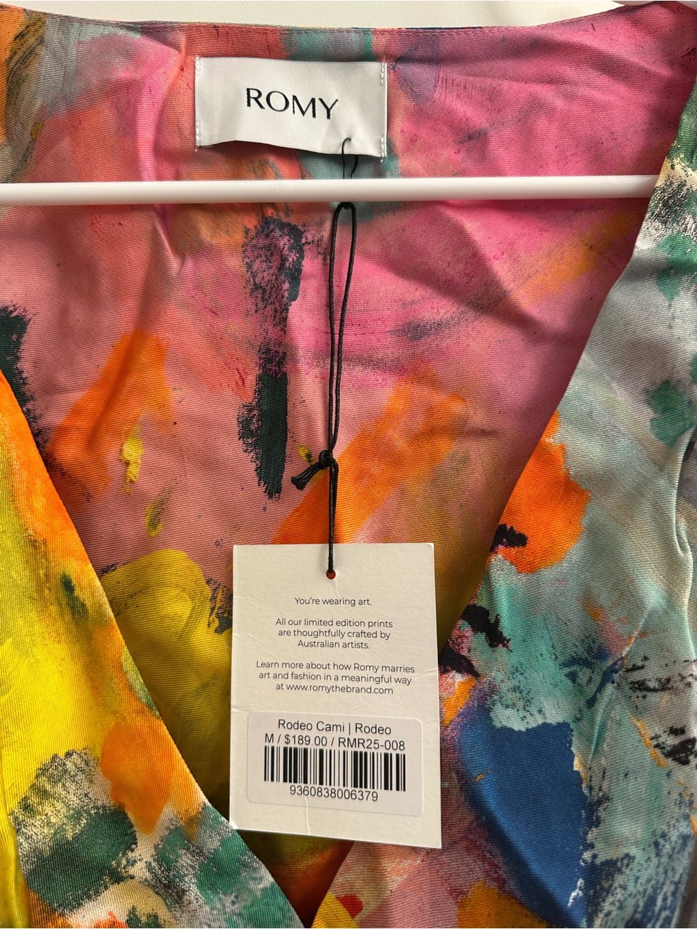 NWT- Romy “Rodeo” Print V-Neck Cami - Picture 4 of 4